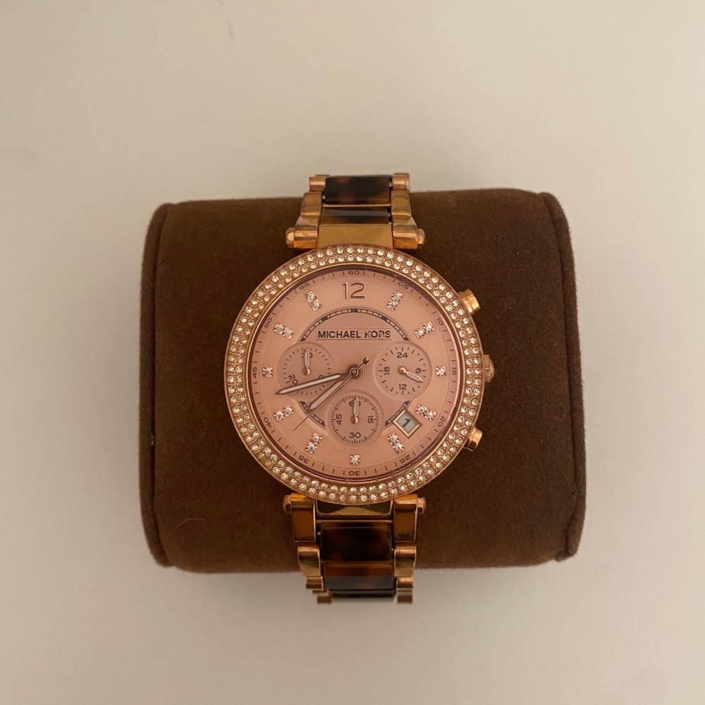 Michael Kors Watch Rose Gold Tortoise